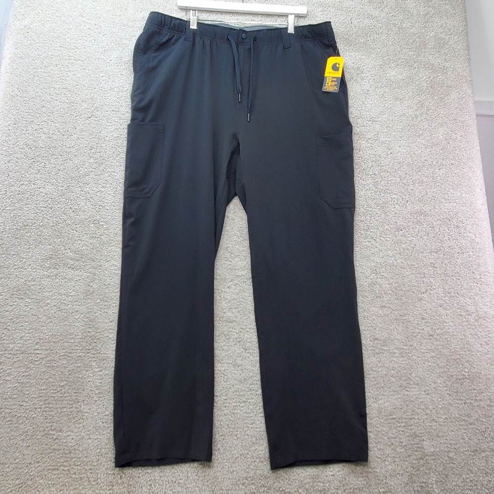 Carhartt Force Cross-Flex Modern Fit Straight Leg Pants Mens XL Black C56410-BLK